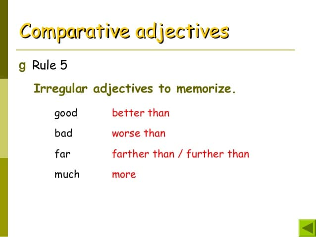 Irregular adjectives. Comparative and Superlative adjectives Irregular. Certain adjectives. Dangerous Comparative and Superlative. Well Comparative and Superlative.
